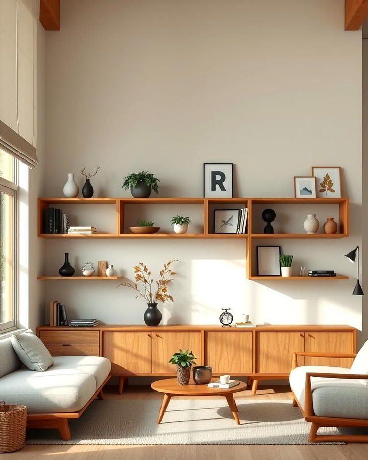 Minimalist Wooden Shelving