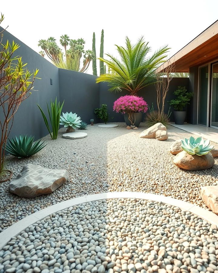 Minimalist Zen Gravel Garden