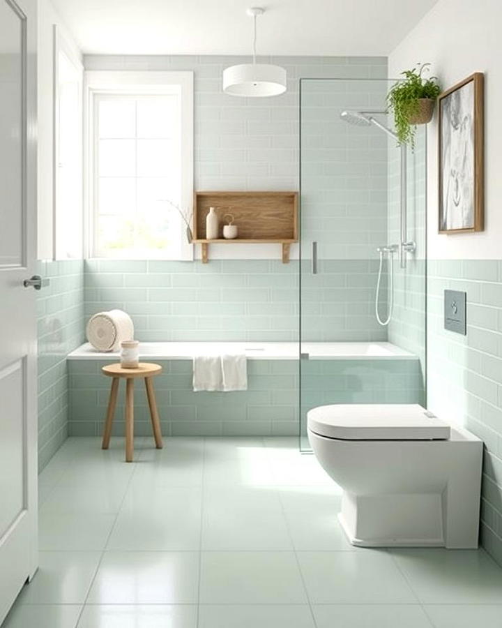 Mint Green Floor Tiles for a Grounded Statement