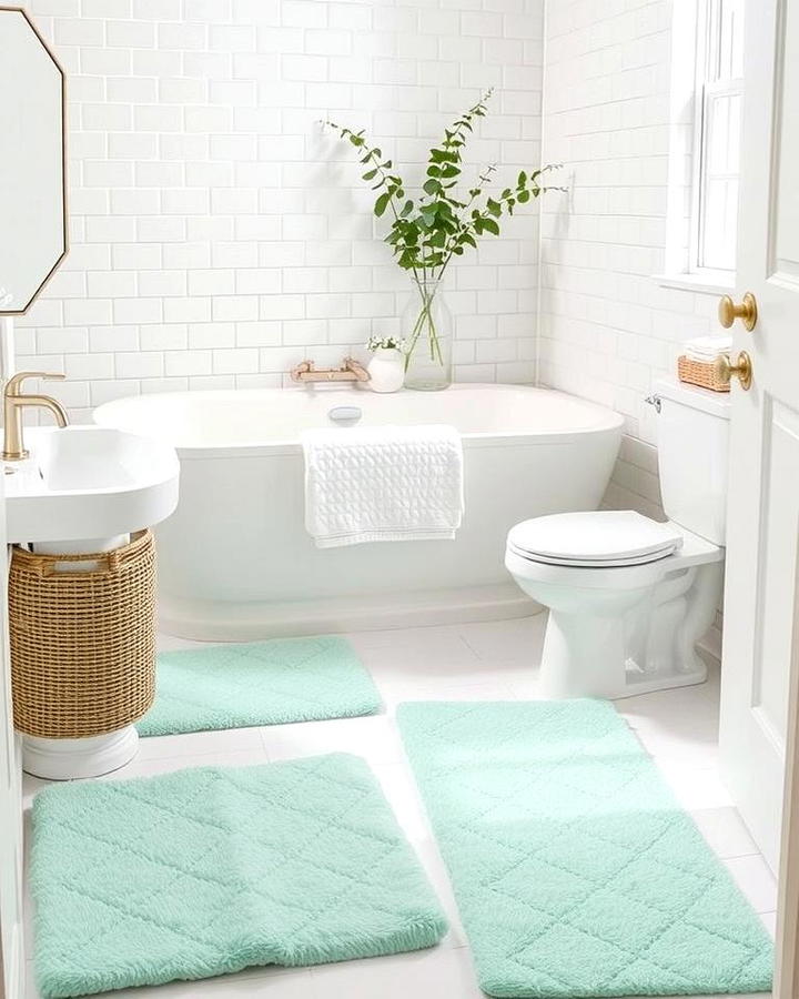 Mint Green Rugs for a Cozy Element