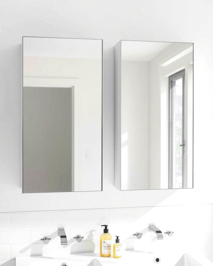 Mirror Front Cabinets for Dual Functionality