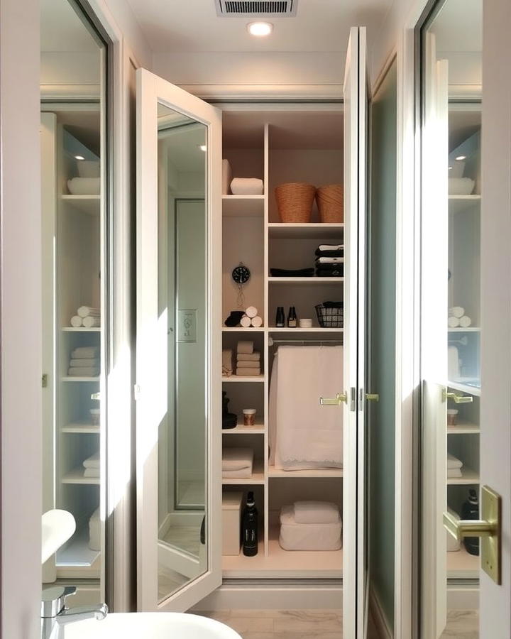 Mirror Fronted Closet