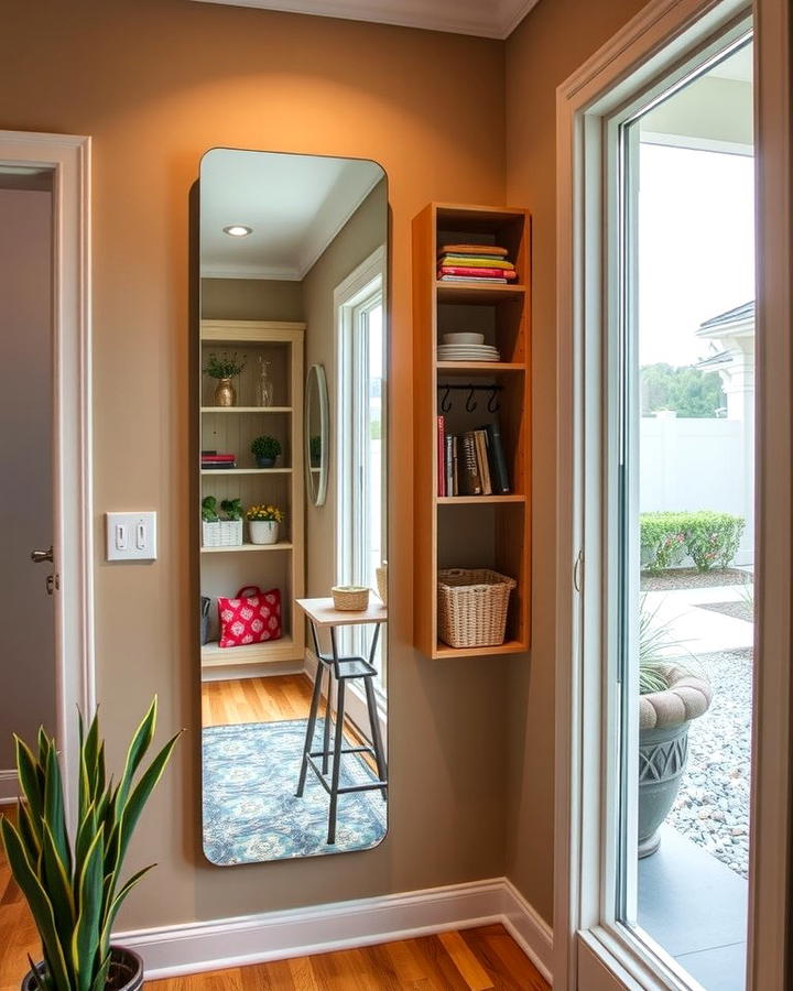 Mirror with Built in Storage