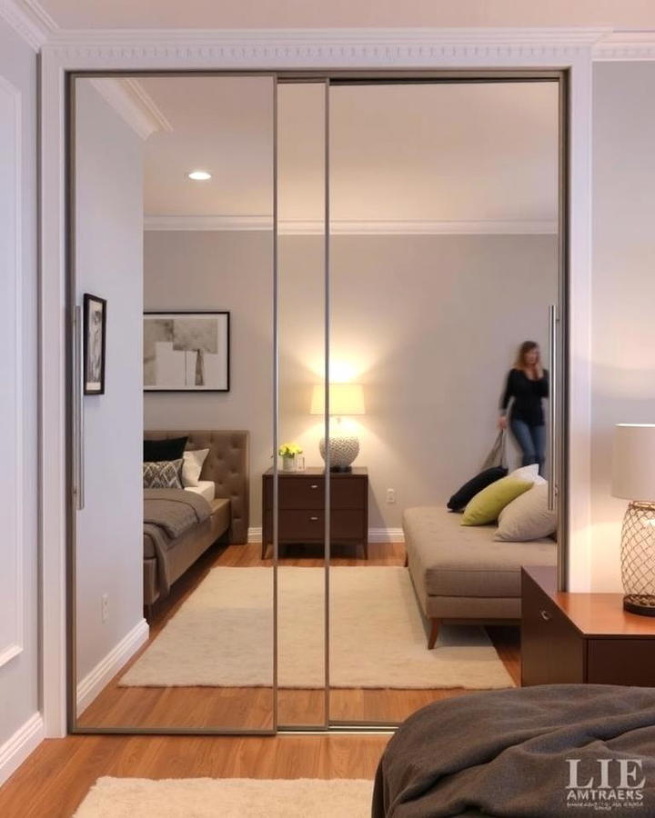 Mirrored Closet Doors for Space Efficiency