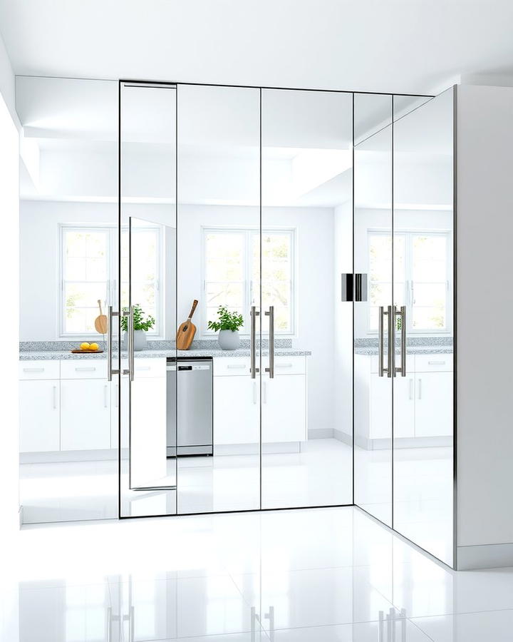 Mirrored Doors to Enhance Space