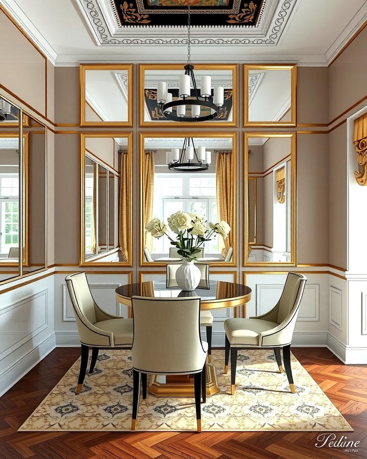 Mirrored Wainscoting