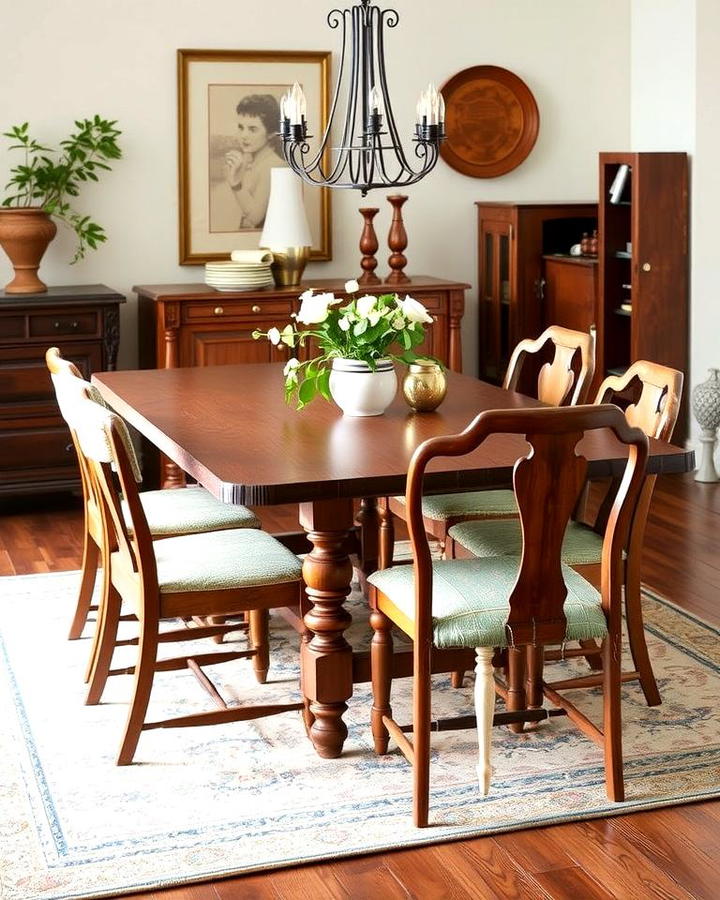 Mismatched Dining Chairs for an Eclectic Touch