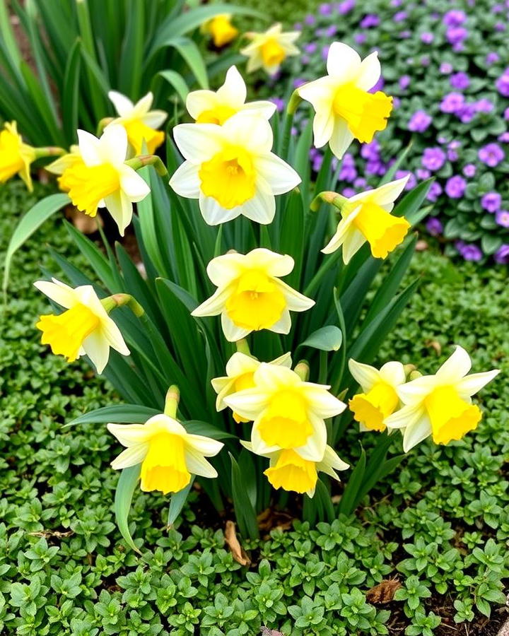 Mix Daffodils with Ground Cover Plants