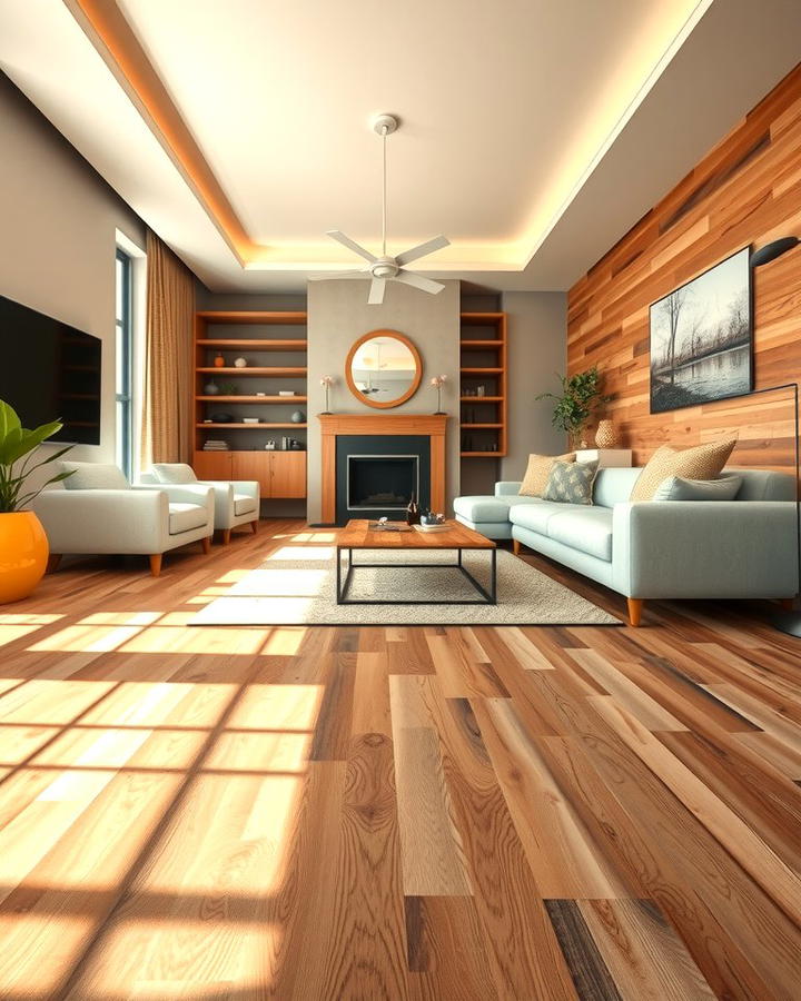 Mixed Width Wood Floors