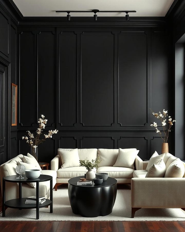 Modern Black Accent Wall