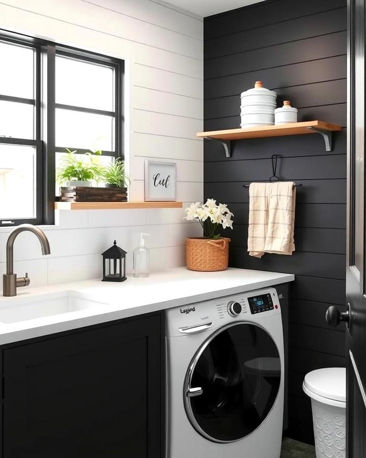 Modern Black Shiplap