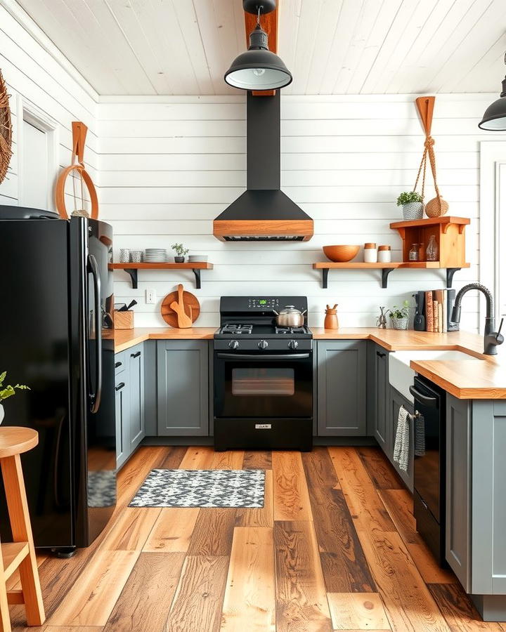 Modern Farmhouse with Shiplap Walls