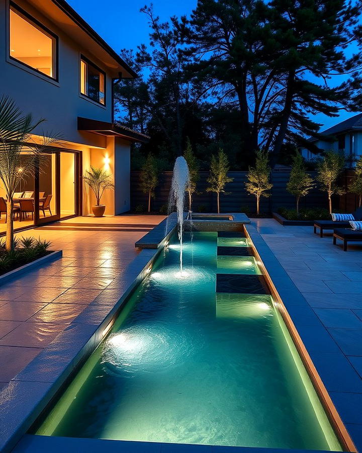 Modern Infinity Edge Fountain for a Sleek Look