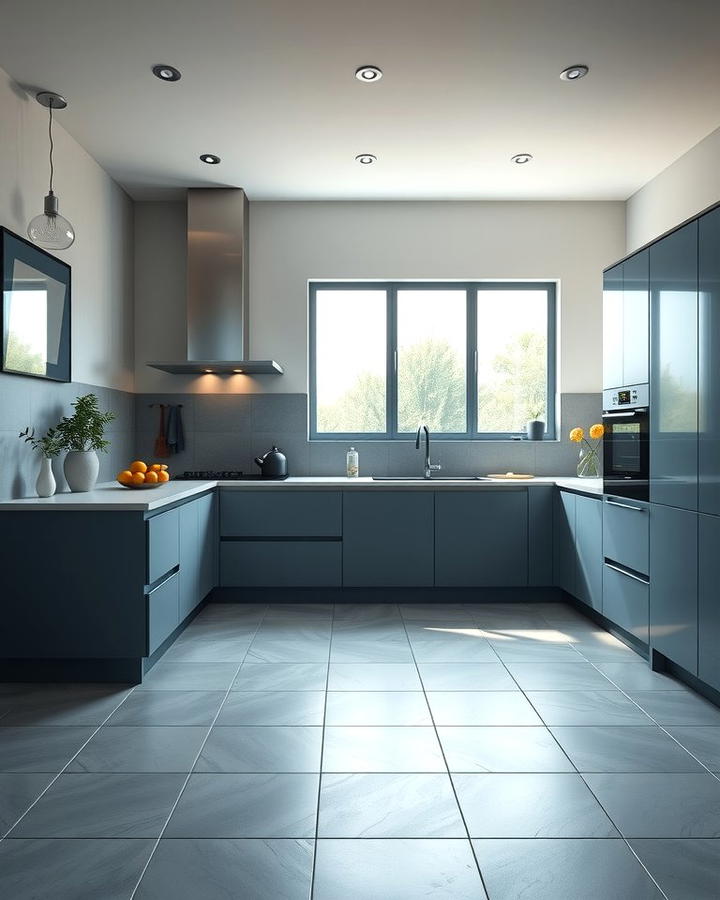 Modern Minimalism with Sleek Slate Tiles