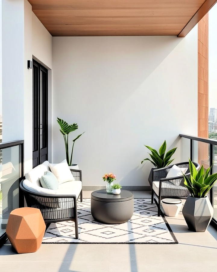 Modern Minimalist Balcony