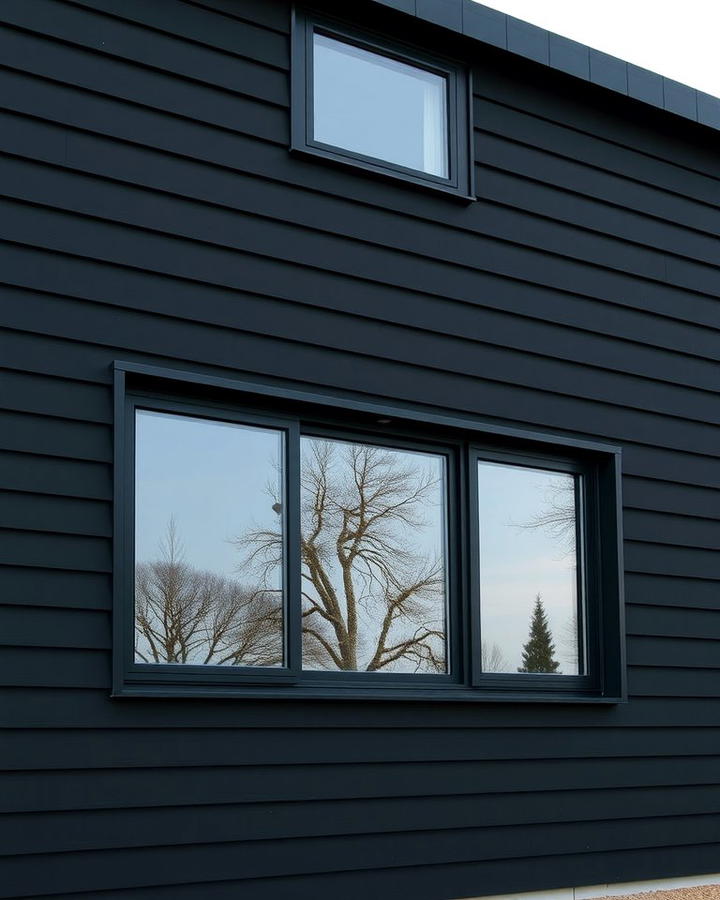 Modern Minimalist Black Siding