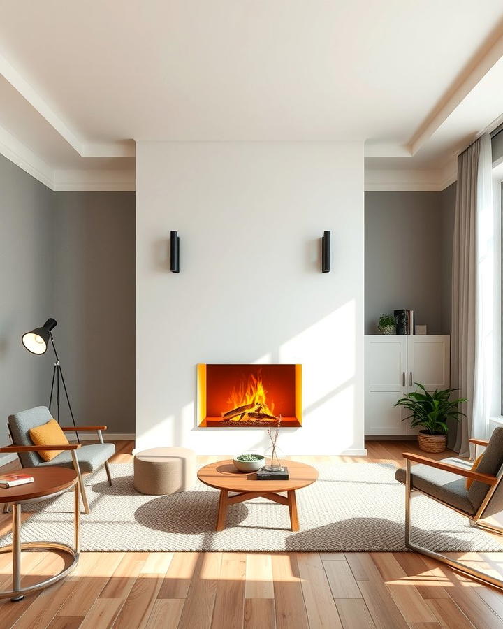 Modern Minimalist Fireplace