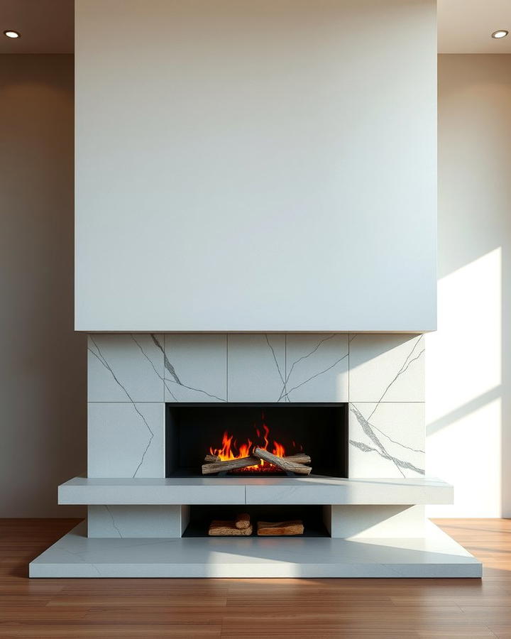 Modern Minimalist Fireplace