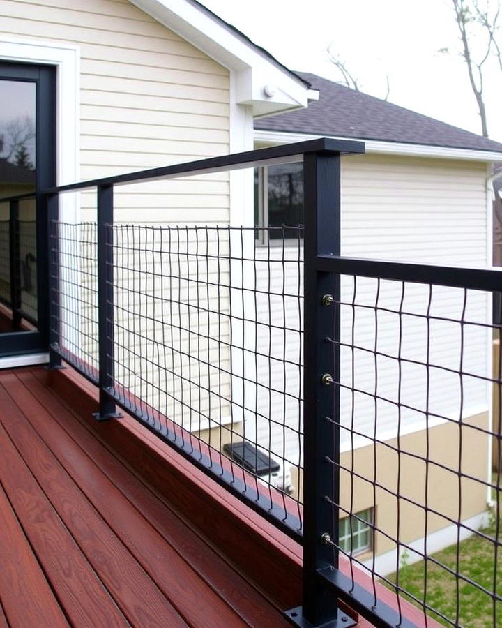 Modern Minimalist Hog Wire Deck Railing