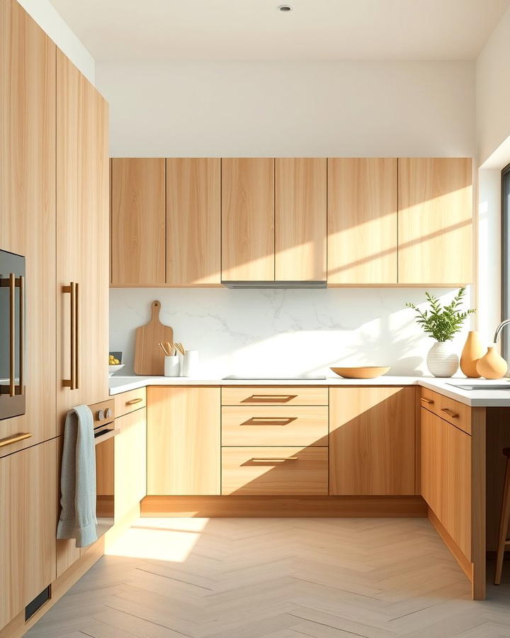 Modern Minimalist Maple Cabinets