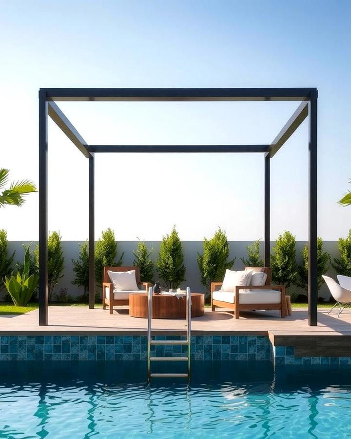 Modern Minimalist Pool Gazebo