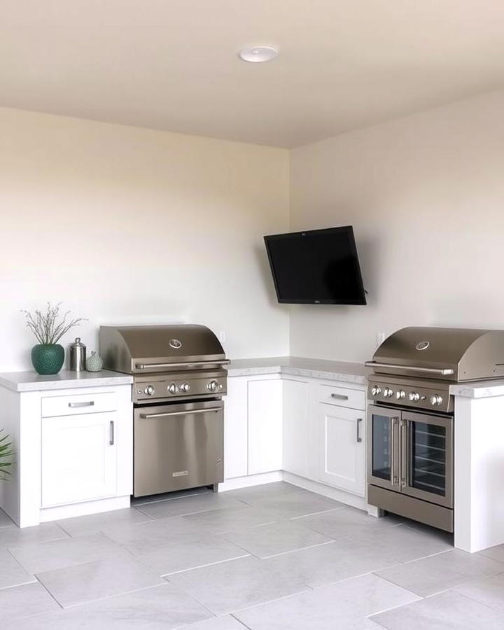 Modern Minimalist Stucco Kitchen