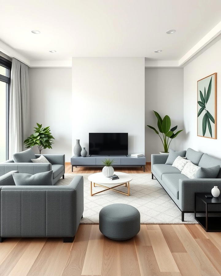 Modern Minimalist with Green and Grey