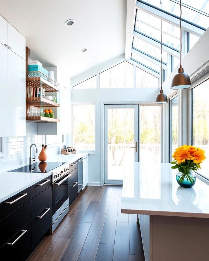 Modern Sunroom Kitchen