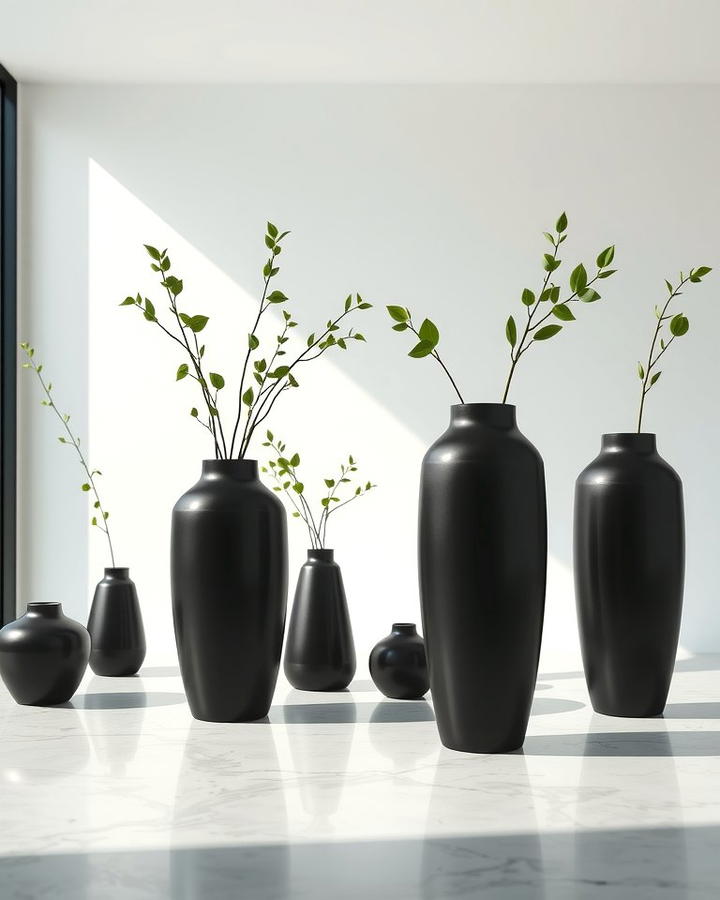 Monochromatic Vases for Modern Interiors