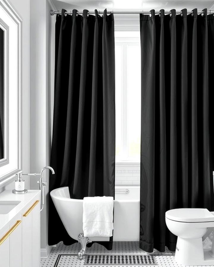 Monochrome Curtains for Sleek Sophistication