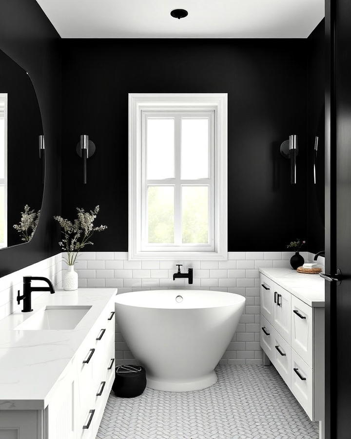 Monochrome Minimalist Bathroom