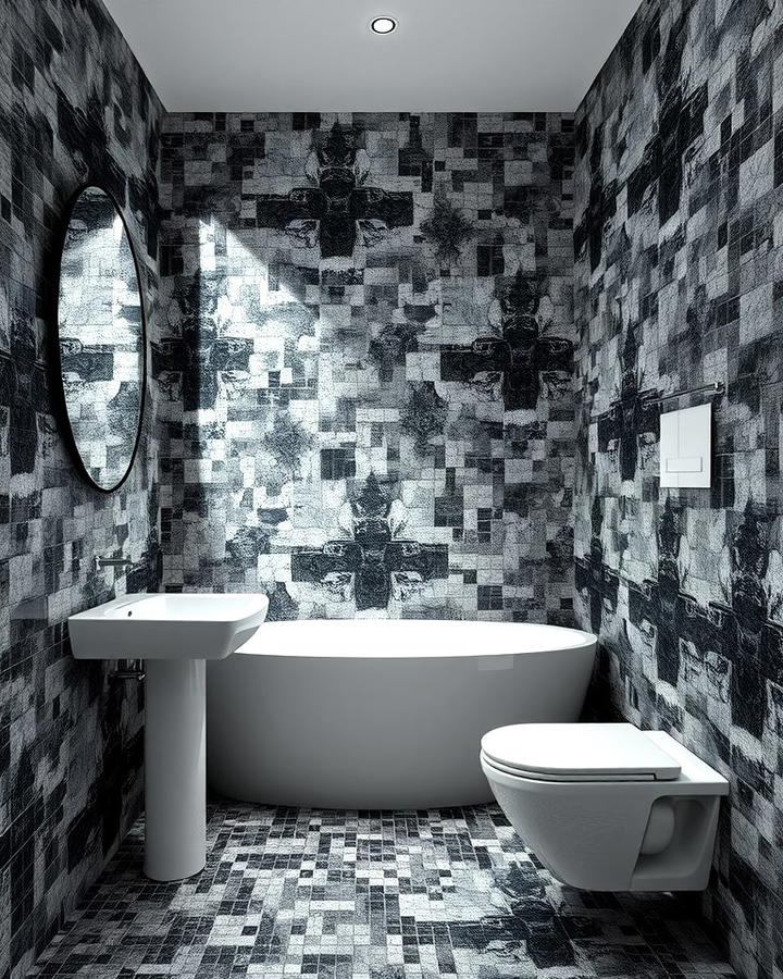 Monochrome Mosaic Tiles