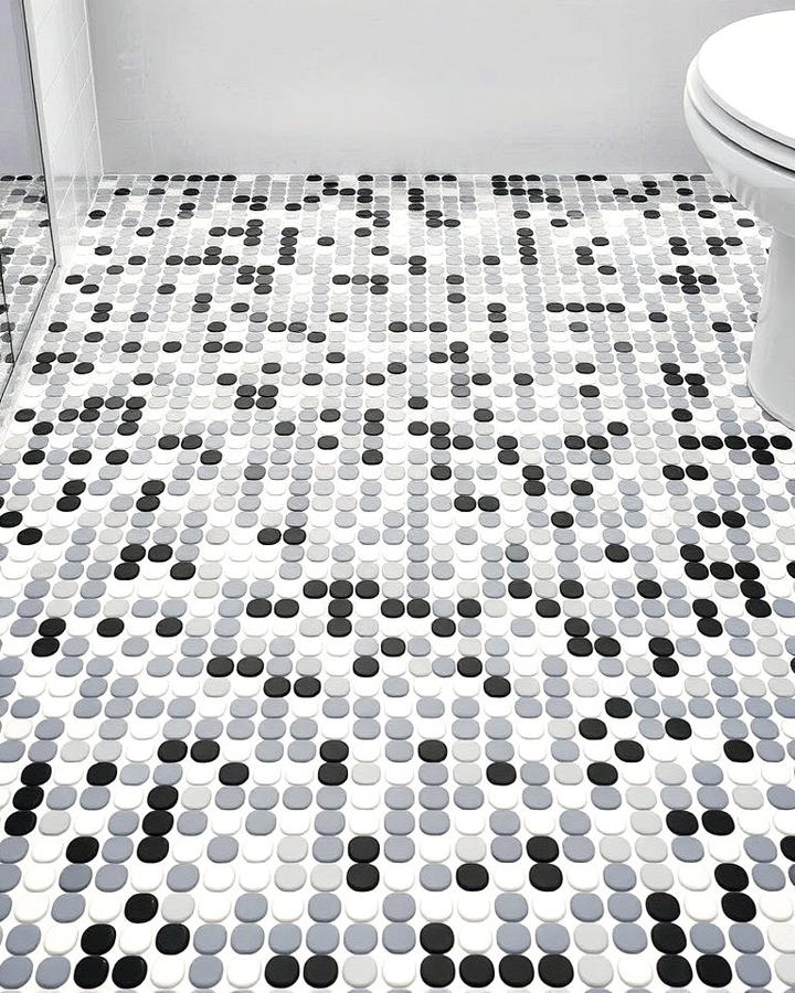 Monochrome Mosaic Tiles