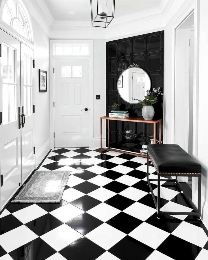 Monochrome Tile Flooring