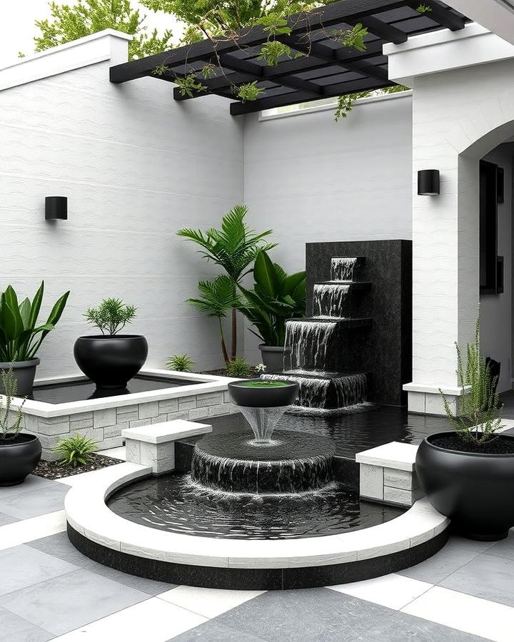 Monochrome Water Features