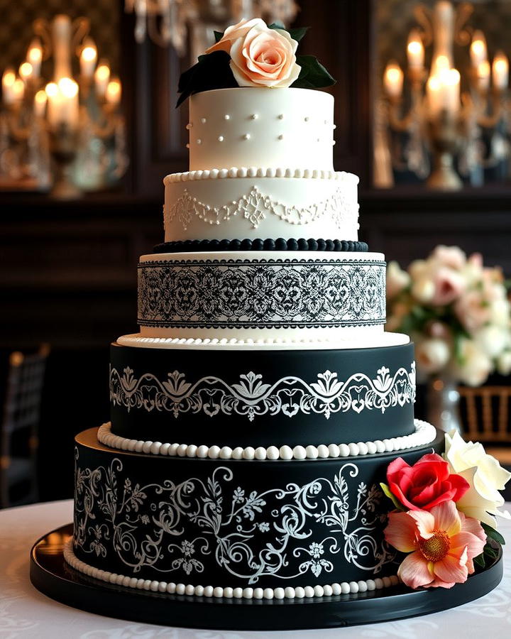 Monochrome Wedding Cake