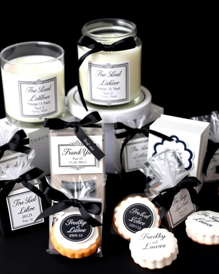 Monochrome Wedding Favors