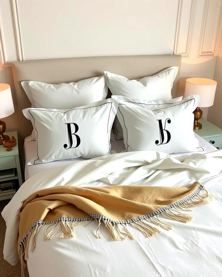 Monogrammed Bedding