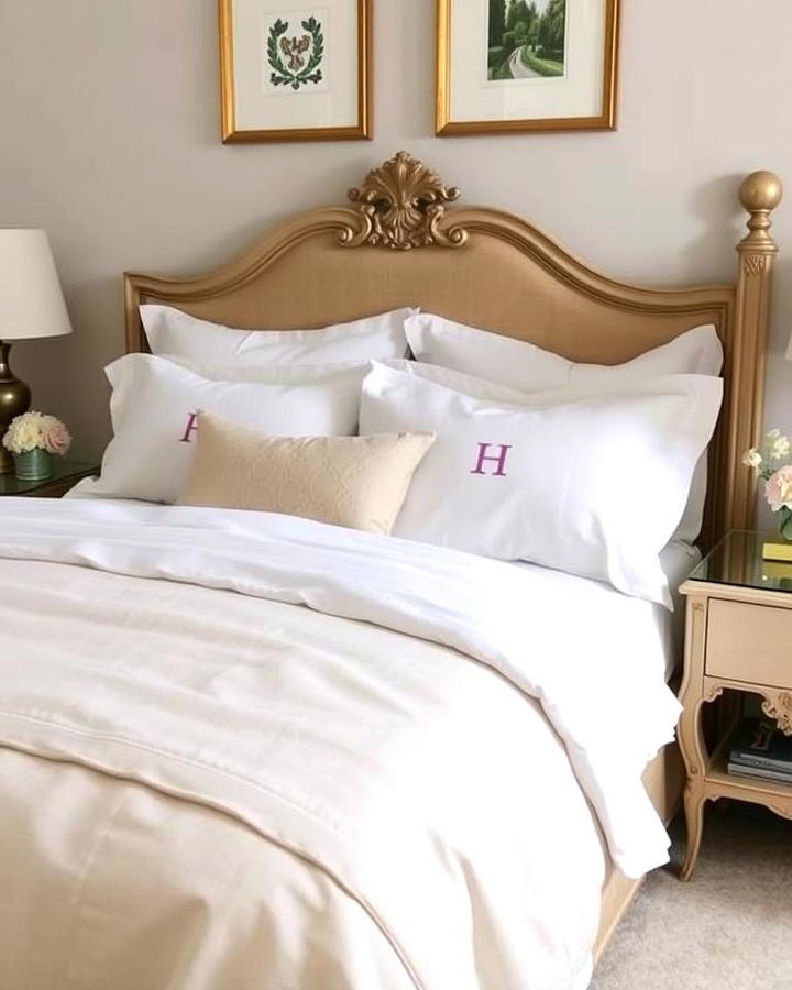 Monogrammed Bedding