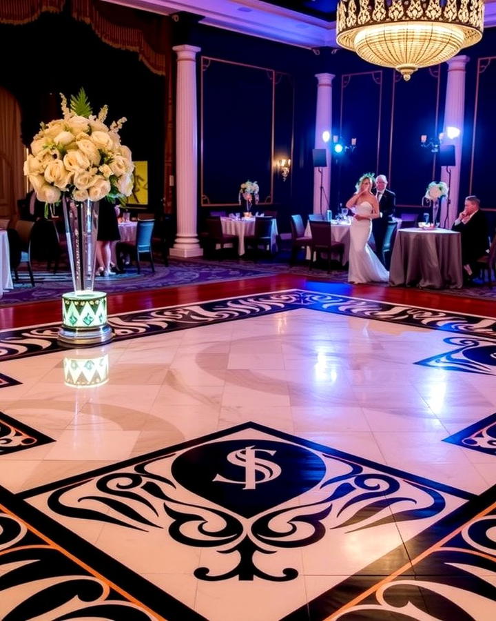 Monogrammed Dance Floors