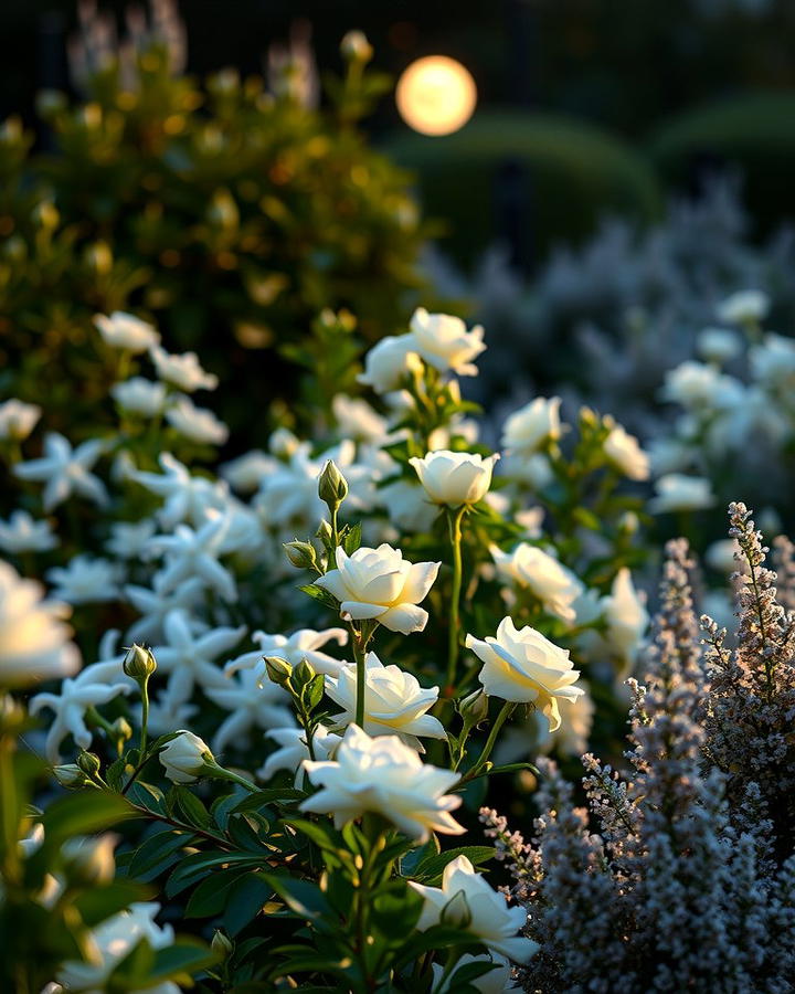 Moonlit White Garden