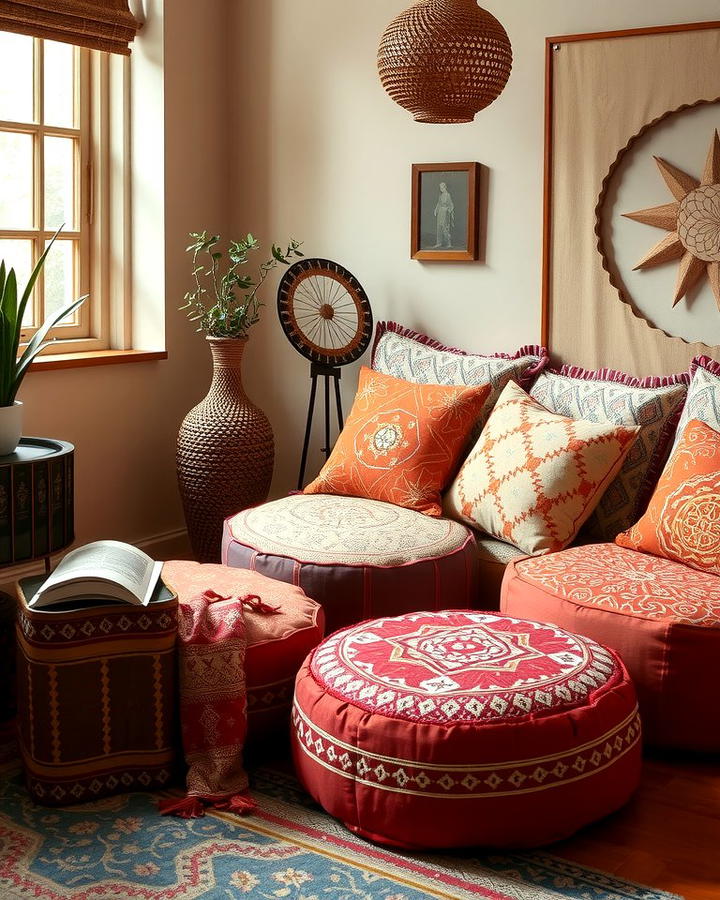 Moroccan Style Poufs