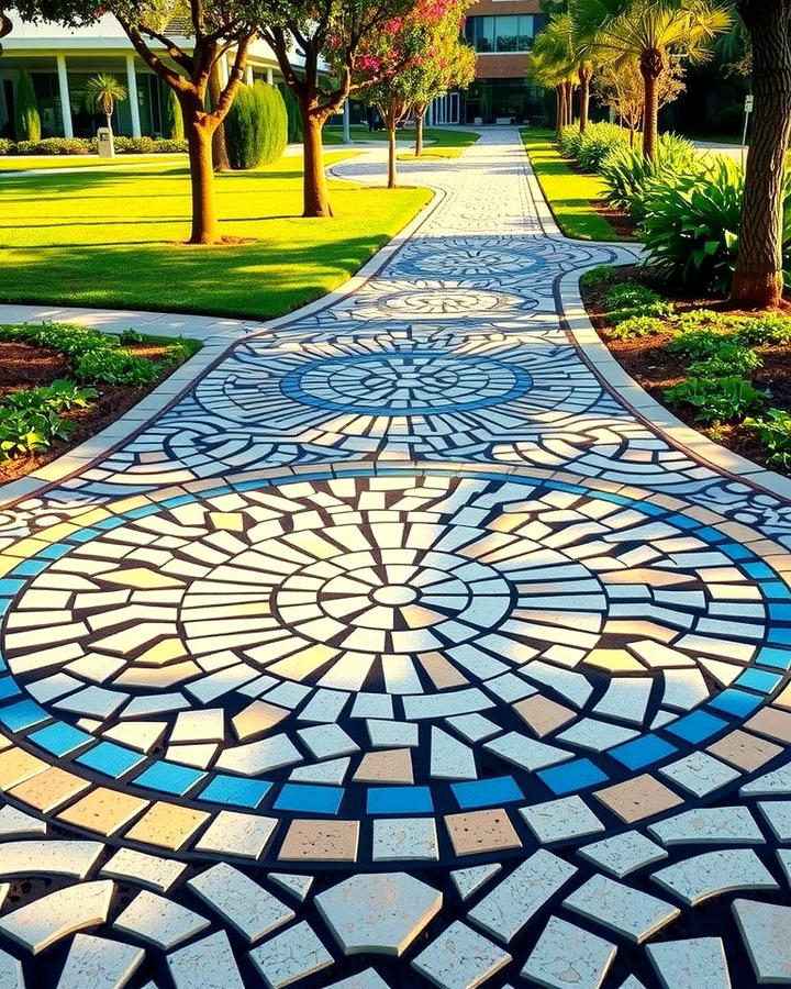 Mosaic Inspired Walkway