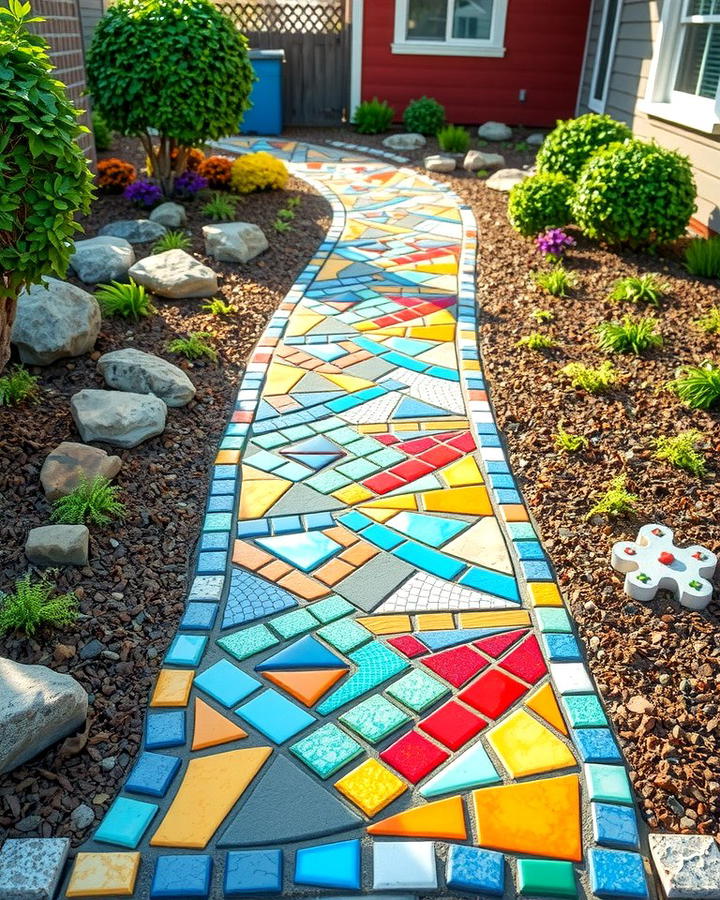 Mosaic Walkways for Artistic Flair