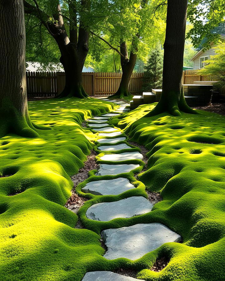 Moss Pathways for a Natural Walkway