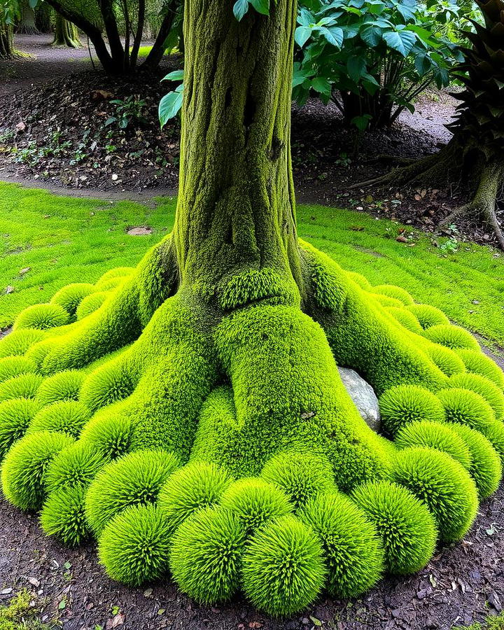 Moss Tree Bases for a Natural Look