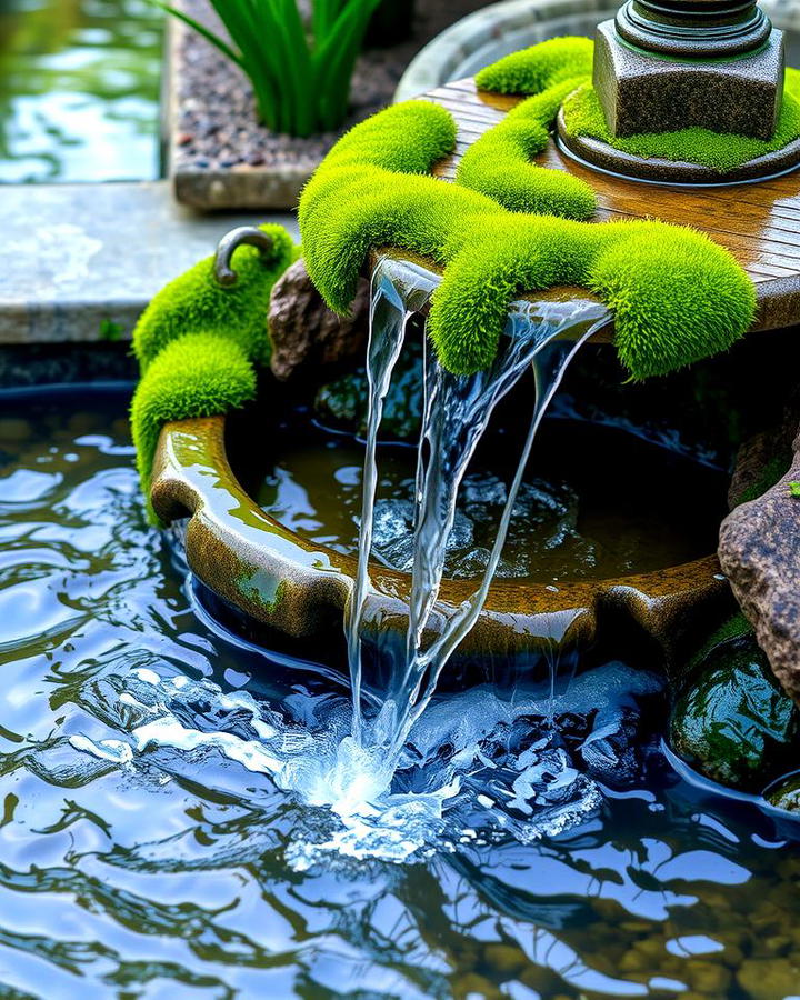 Moss Water Features for Added Serenity