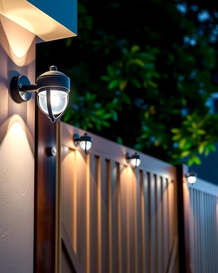 Motion Sensor Fence Lights for Added Security