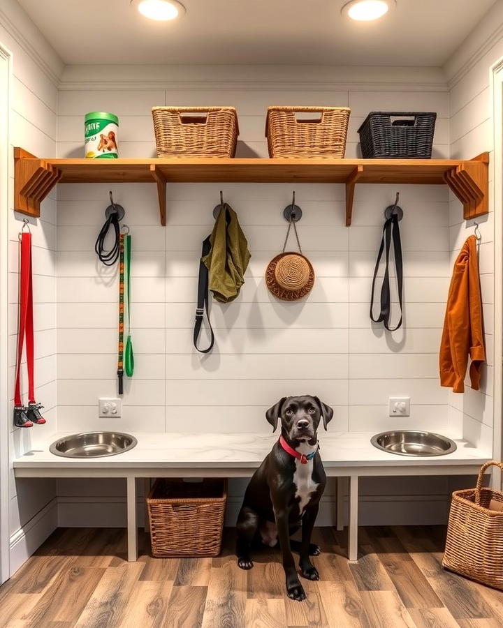 Mudroom Dog Station