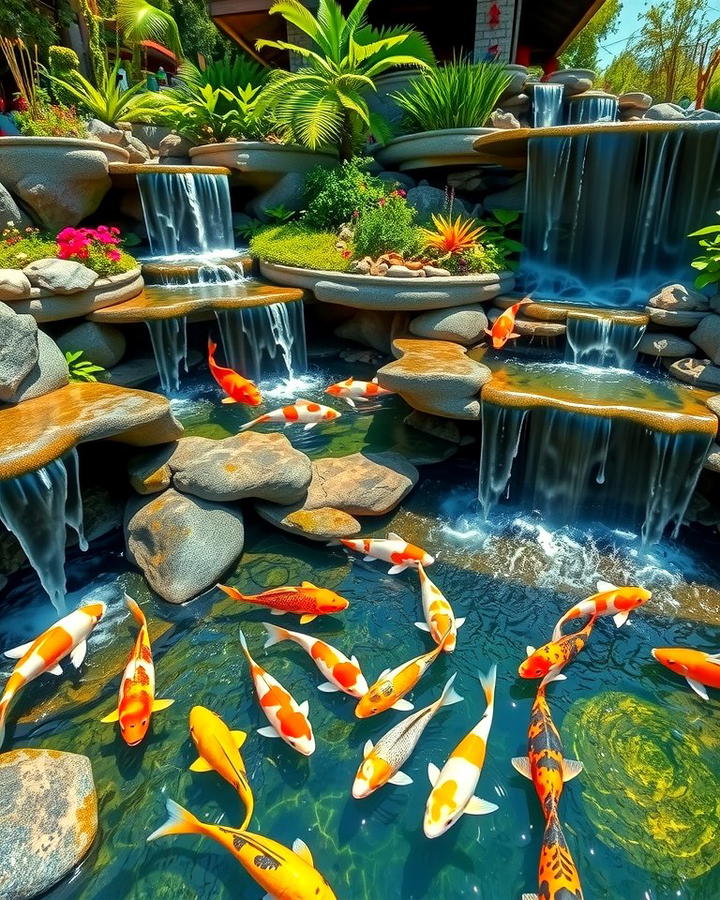 Multi Level Koi Ponds